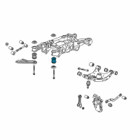 OEM Cadillac SRX Suspension Crossmember Rear Bushing Diagram - 20837929