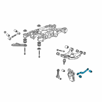 OEM 2010 Cadillac SRX Link Asm-Rear Suspension Upper Lateral Diagram - 23484168