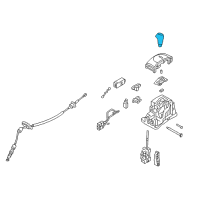 OEM Hyundai Veloster Knob Assembly-Gear Shift Lever Diagram - 46720-2V200