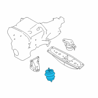 OEM Nissan 370Z Insulator-Engine Mounting, Front Diagram - 11220-1EA0A