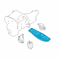 OEM Nissan 370Z Rear Engine Mounting Member Assembly Diagram - 11331-1EA0A