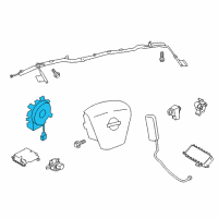 OEM Infiniti FX50 Steering Air Bag Wire Assembly Diagram - B5554-1PV8A