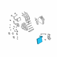 OEM 2010 Infiniti M45 Evaporator Assy-Cooler Diagram - 27280-EH10C