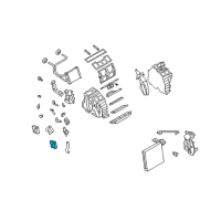 OEM Infiniti M35 Mode Actuator Assembly Diagram - 27731-EH200