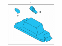 OEM 2022 Hyundai Elantra Lamp Assembly-License Plate, LH Diagram - 92501-AB000