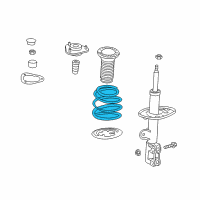 OEM 2017 Lexus NX200t Spring, Coil, Front Diagram - 48131-78040