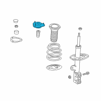 OEM 2019 Lexus NX300 Front Suspension Support Sub-Assembly Diagram - 48609-78010