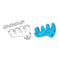 OEM 2015 Cadillac Escalade ESV Heat Shield Diagram - 12629340