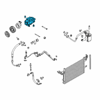 OEM Ford Flex Compressor Assembly Diagram - 9G1Z-19703-B