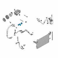 OEM 2011 Lincoln MKS Evaporator Tube Bracket Diagram - AA5Z-19835-K