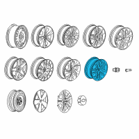 OEM 2016 Chevrolet Sonic Wheel, Alloy Diagram - 42624777