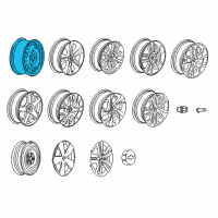 OEM 2013 Chevrolet Sonic Wheel, Steel Diagram - 95040745