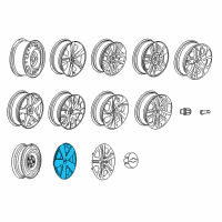 OEM 2012 Chevrolet Sonic Wheel Cover Diagram - 95941904