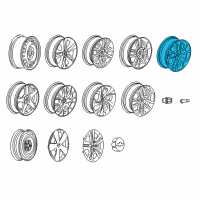 OEM 2017 Chevrolet Sonic Wheel, Alloy Diagram - 94538395