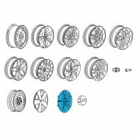 OEM 2020 Chevrolet Sonic Wheel Cover Diagram - 94538398