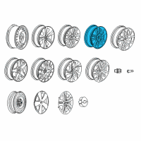 OEM 2016 Chevrolet Sonic Wheel Rim-16X6 Diagram - 95040757