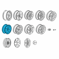 OEM 2015 Chevrolet Sonic Wheel, Alloy Diagram - 95040754