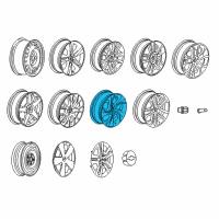 OEM 2018 Chevrolet Sonic Wheel, Alloy Diagram - 42514280