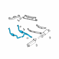 OEM 2006 Dodge Durango Converter-Exhaust Diagram - 52855504AB