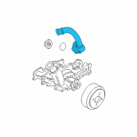 OEM 1995 Ford Aerostar Thermostat Housing Diagram - F5TZ-8594-AA