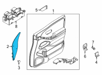 OEM 2007 Nissan Xterra Corner FINISHER RH In Diagram - 80288-9BM0A