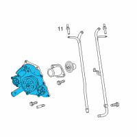 OEM 2022 Dodge Durango Water Pump Diagram - 68346915AA