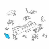 OEM Honda Accord Garnish, Console Panel *B94L* (DARK LAPIS) Diagram - 83403-S84-A01ZA