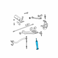OEM 2004 GMC Sierra 3500 Front Shock Absorber Kit Diagram - 89040176