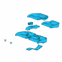 OEM 2019 Cadillac ATS Seat Cushion Pad Diagram - 23241007