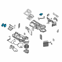 OEM 2009 Dodge Dakota Hvac Temperature Valve Actuator Diagram - 68299450AA