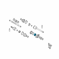 OEM Nissan Murano Shaft-Front Drive, RH Diagram - 39204-1AA0A