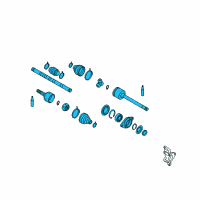 OEM 2014 Nissan Murano Shaft Assy-Front Drive Diagram - 39100-1AA0A