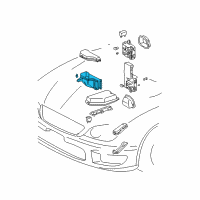 OEM 2003 Lexus IS300 Cover, Relay Block, Lower Diagram - 82663-53020