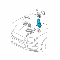 OEM Lexus IS300 Block, Cowl Side Junction, LH Diagram - 82731-53020