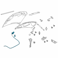 OEM 2009 Ford Expedition Release Cable Diagram - 7L1Z-16916-B