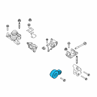 OEM Mercury Lower Transmission Mount Diagram - 9G1Z-6068-A