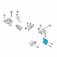 OEM 2010 Lincoln MKS Lower Mount Bracket Diagram - 8G1Z-6E042-A