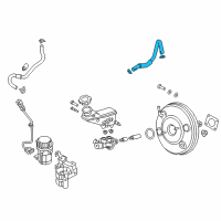OEM Hyundai Elantra GT Hose Assembly-Brake Booster Vacuum Diagram - 59130-F2500