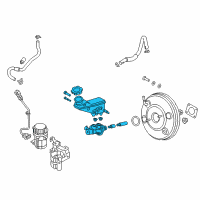 OEM 2018 Hyundai Elantra GT Cylinder Assembly-Brake Master Diagram - 58510-G3230