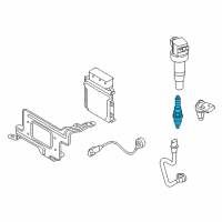 OEM Kia Soul Spark Plug Assembly Diagram - 1884908080