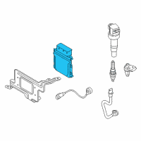 OEM 2014 Kia Forte5 Engine Ecm Control Module Diagram - 391062B733