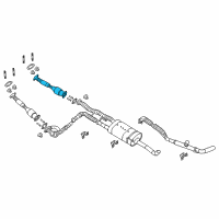 OEM 2019 Nissan Titan Exhaust Tube Front Diagram - 20010-EZ30A