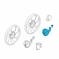 OEM 2010 Nissan GT-R Motor Assy-Fan Diagram - 21487-JF01B