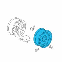 OEM Dodge Magnum Wheel-Aluminum Diagram - 1TA00ZDJAA