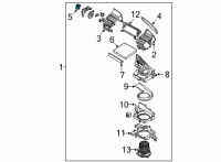 OEM 2022 Hyundai Sonata Temperature Actuator Diagram - 97161-L0000