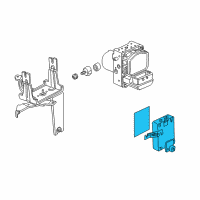 OEM 2002 Acura RL Converter Unit, Vsa Diagram - 39910-SZ3-A03