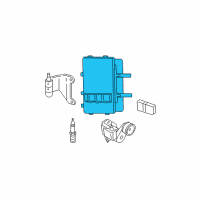 OEM Dodge Dakota Powertrain Control Generic Module Diagram - R6028806AD