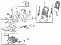 OEM 2020 Hyundai Sonata Switch Assembly-Power FR Seat LH Diagram - 88070-L1410-YTH