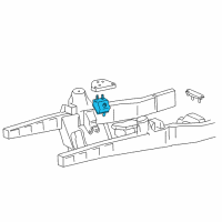 OEM 2000 Ford Explorer Front Mount Diagram - F87Z-6038-HA