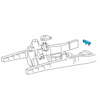 OEM 1998 Mercury Mountaineer Engine Mount Bracket Diagram - F87Z6068CA